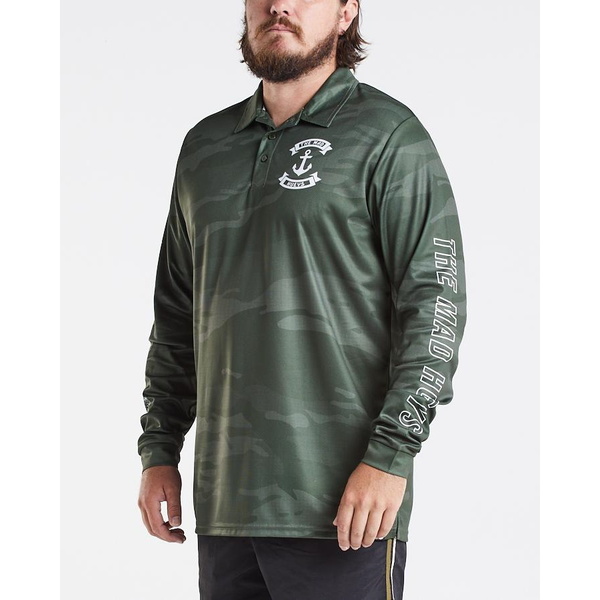 Wild Anchor Upf50+ Fishing Jersey - Dusty Green
