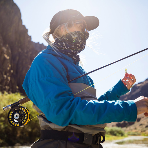 Coolnet Face Gaiter - Solid Repeat Navy