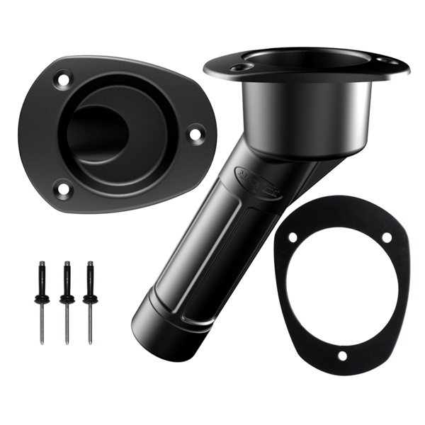 Oval Flush Mt Rod/Drink Holder 30Degrees W/Kayak Seal Kit 