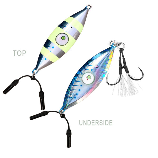 Led Flashing Jack Flash Jig - Blue Mackerel