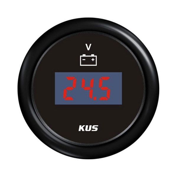 Digital Voltmeter Gauge Black 52Mm 9-32V