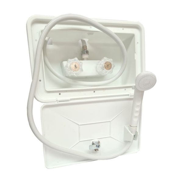 External Shower Hatch With Fold Out Tap & Sprayhead | Smart Marine