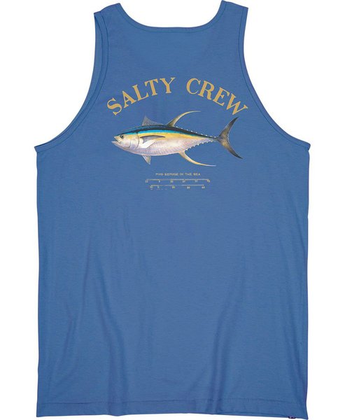 Ahi Mount Sleeveless Tank Singlet - Royal