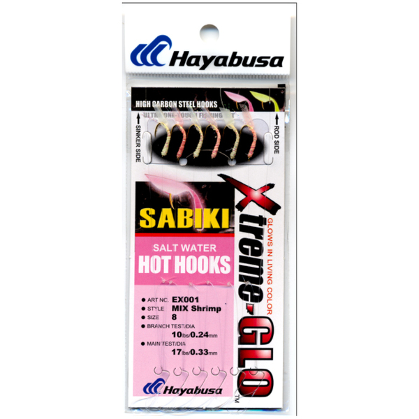 Ex001 Sabiki Mixed Glow Shrimp