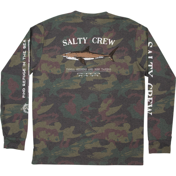 Bruce Long Sleeve Tech Upf40+ T-Shirt / Fishing Jersey - Camo