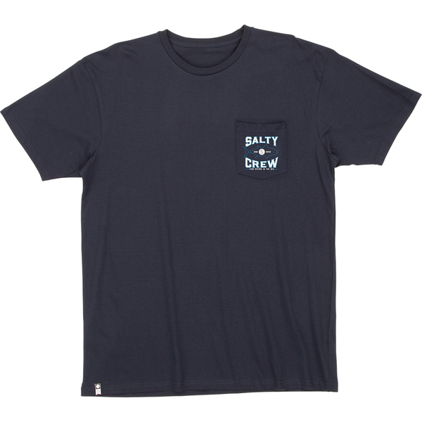 Tight Lines Pocket Short Sleeve T-Shirt - Navy
