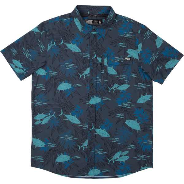 Pinnacle Short Sleeve Woven Shirt - Charcoal