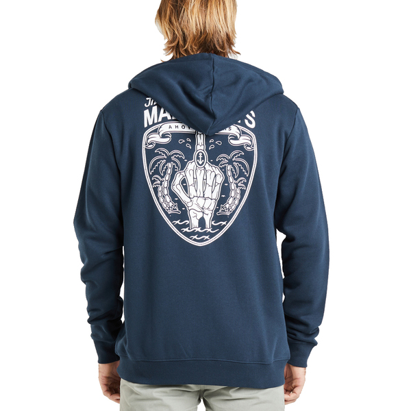 Ahoy Fkrs Zip Thru Fleece - Navy