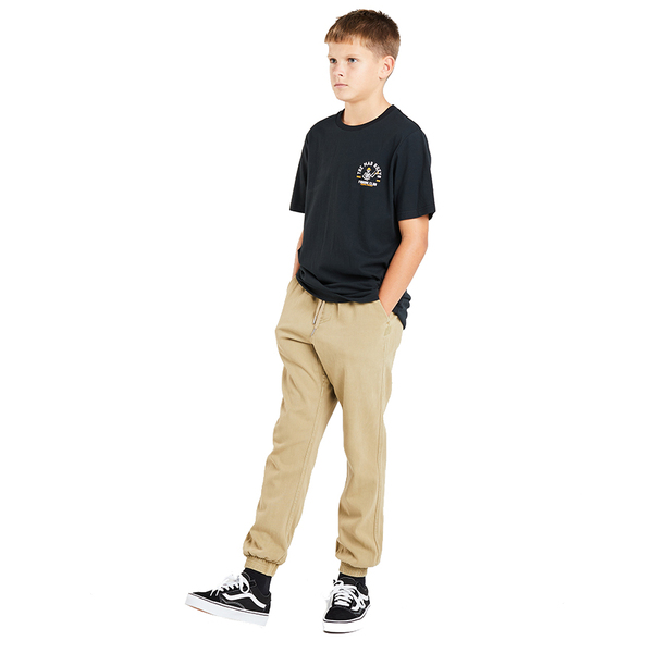Hueys Fishing Club Boys Short Sleeve T-Shirt - Black