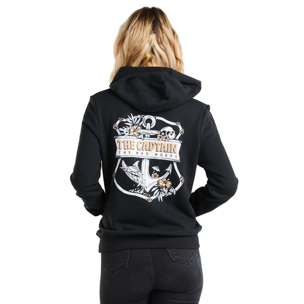 Tropic Captain Womens Pullover Fleece - Black