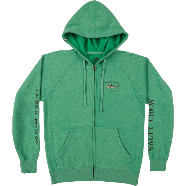 Bruce Zip Womens Hooded Fleece - Kelly Green