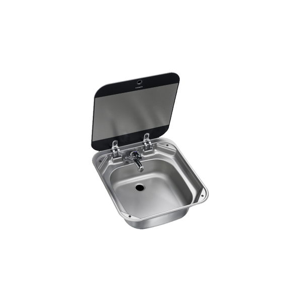 Sink Ss W/Lid + Taps 420Mml X 440Mmw X 146Mmd