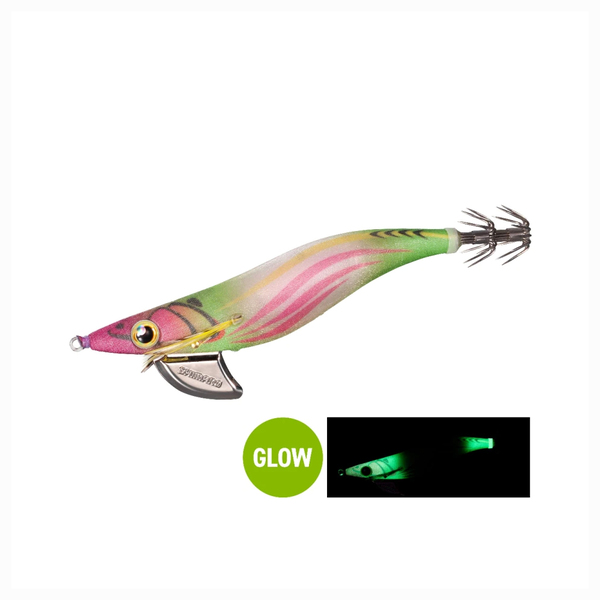 Sephia Clench Flashboost Squid Jig 3.5 - Chartreuse Glow