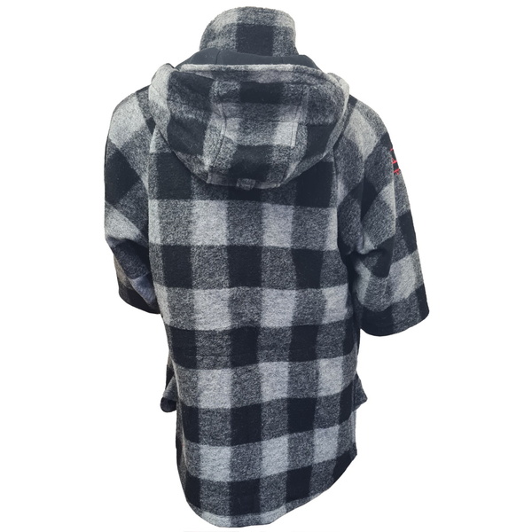 Wilder Woolen Short Sleeve Jacket - Black / Grey
