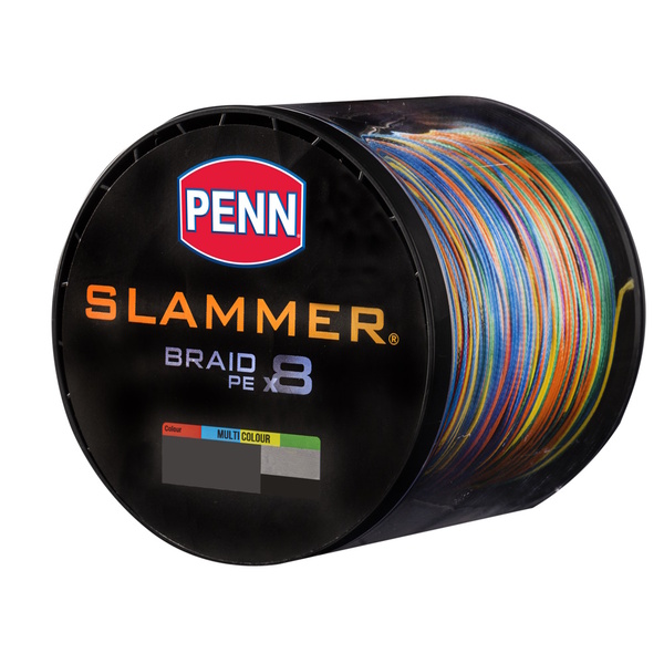 Slammer X8 Multicolour Braid 100Lb And 120Lb X 400M Spools
