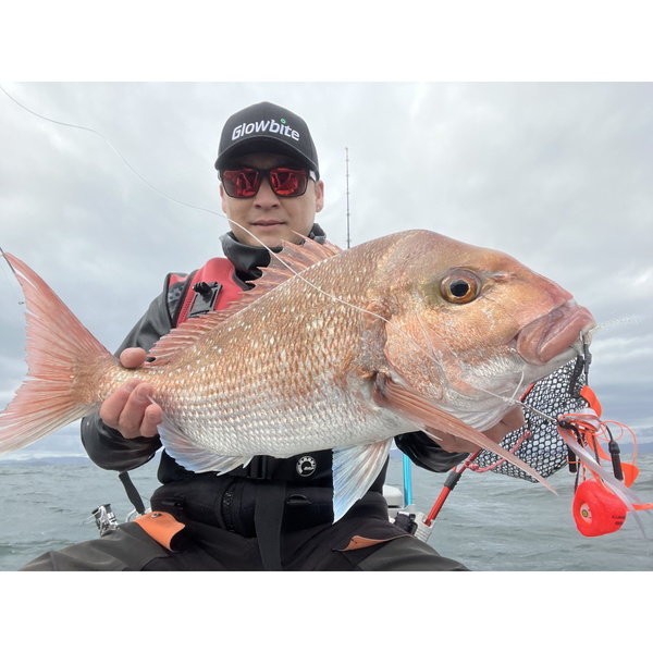 Grumpy Fish Led Kabura Jig - On Fire Orange