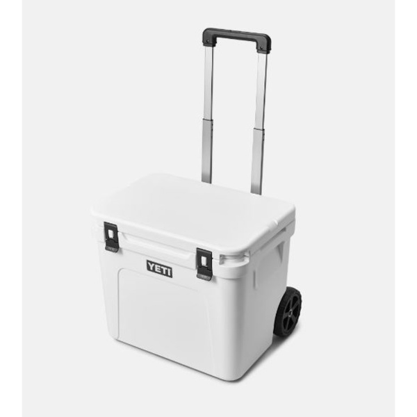 Roadie 60 Ice Box With Wheels And Telescopic Handle - White - 54 Litre