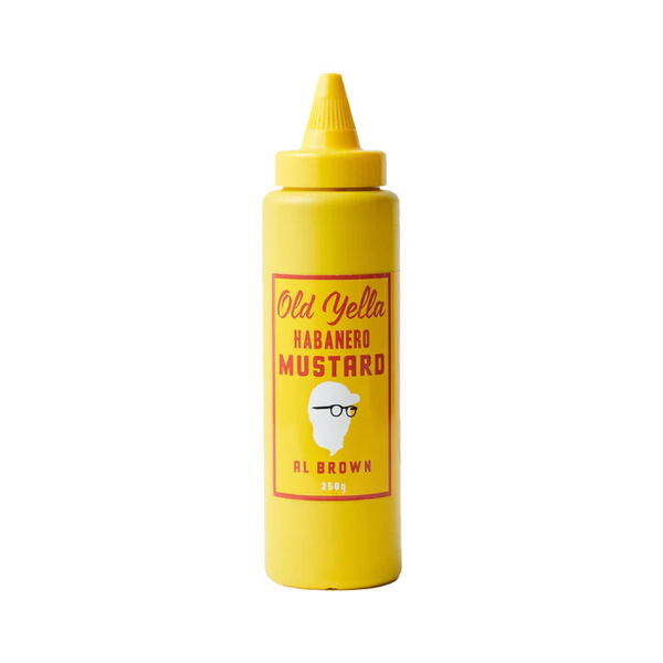Old Yella Habanero Mustard Sauce 250G Bottle Smart Marine