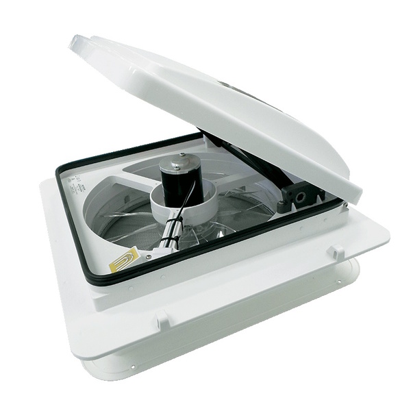 Maxxfan Plus W/Thermo, Power Lift, Rain Sensor, Remote