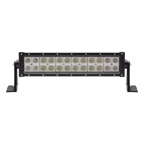 24 LED 325mm (13") Double Row Light Bar 12v-24v Black (2717 Effective Lumens)