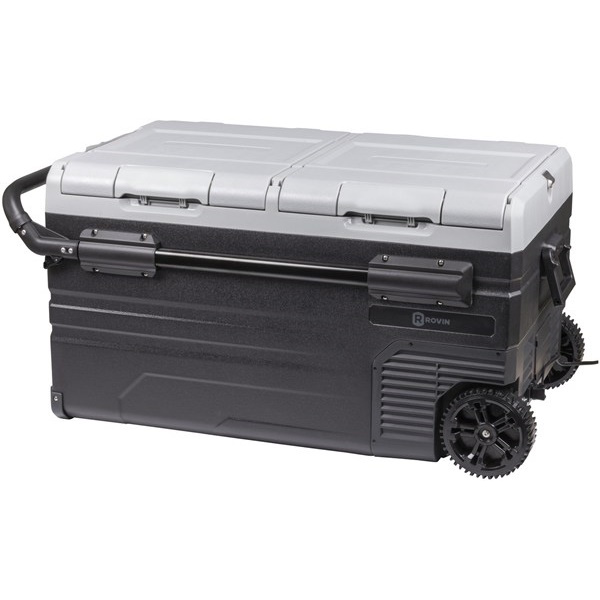 75L Rovin Dual Zone Portable Fridge Or Freezer W/Wheels 