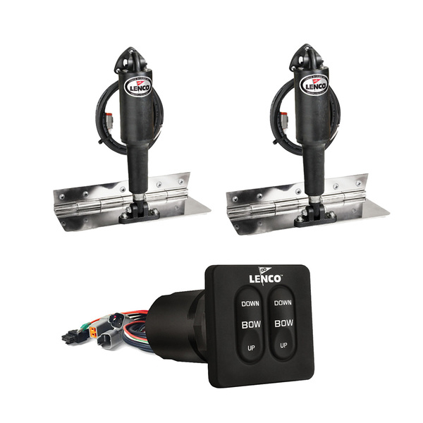 12V Trim Tabs Set 4''X12" Limited Space (No Switch)