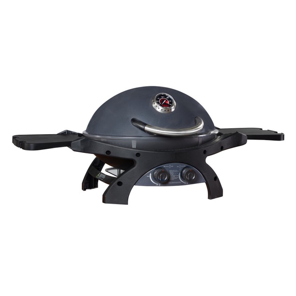 Ziggy Lpg Bbq Twin Grill Classic Gunmetal Grey --Stock Liquidation--