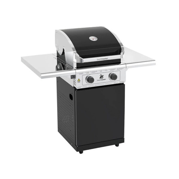 Classic Bbq 2 Burner Grill On Cart With 2 Shelves