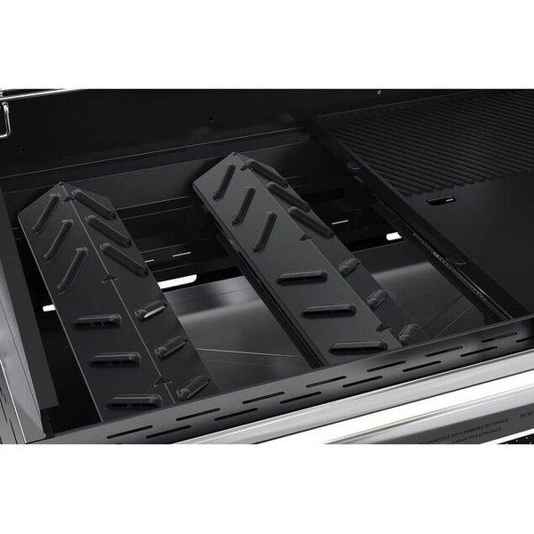Classic Bbq 2 Burner Grill On Cart With 2 Shelves