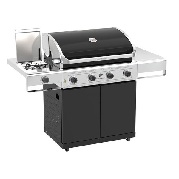 Classic 4B Grill W/ Cart,  Shelf And Ss Side Burner