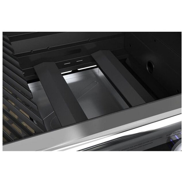 Deluxe 4 Burner Grill On Cart With Shelf And Ci Side Burner