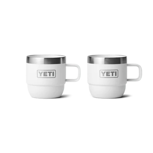 Rambler 6oz (177ml) stackable Mug 2 pk - White