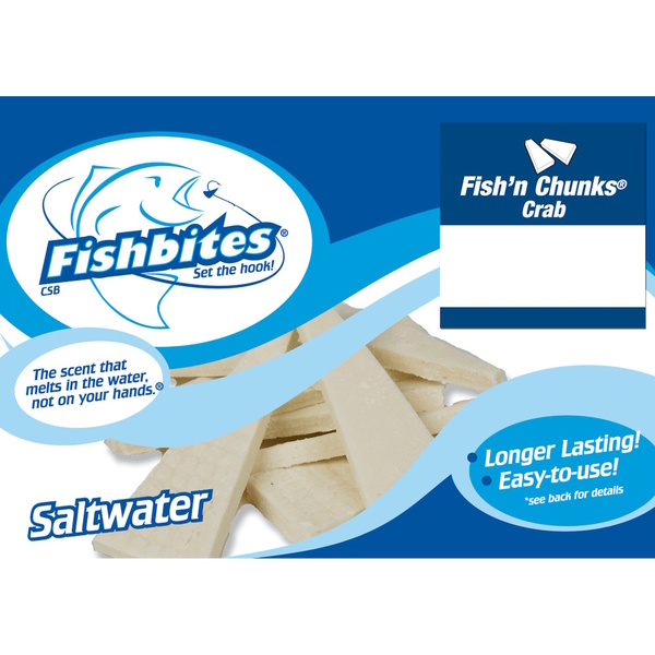 Fish N Chunks Large Wedge Baits Flesh (Crab Or Squid Scent)