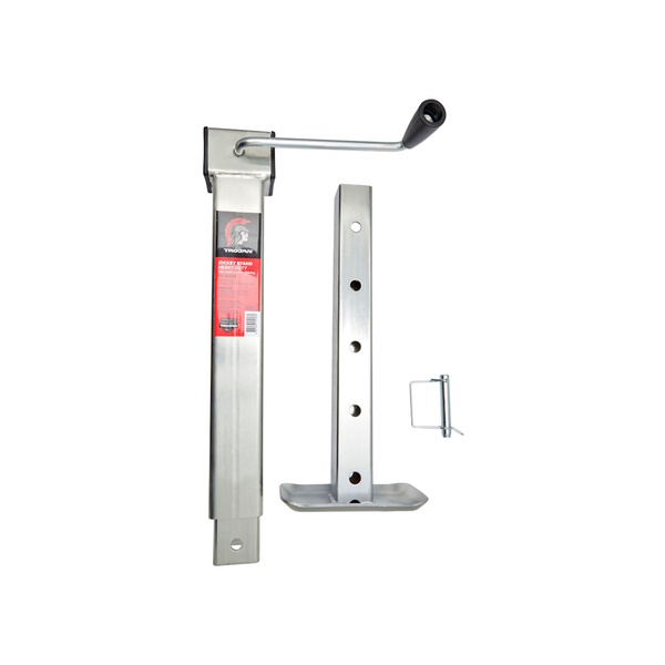 Xhd Galvanised Adjustable Flatfoot Jockey Stand 2200Kg