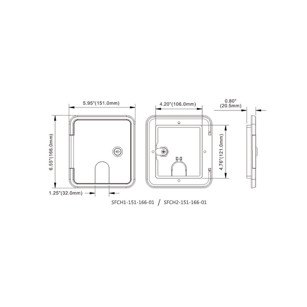 Square Cable Hatch