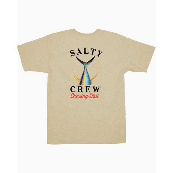 Tailed Short Sleeve T-Shirt Khaki Heather
