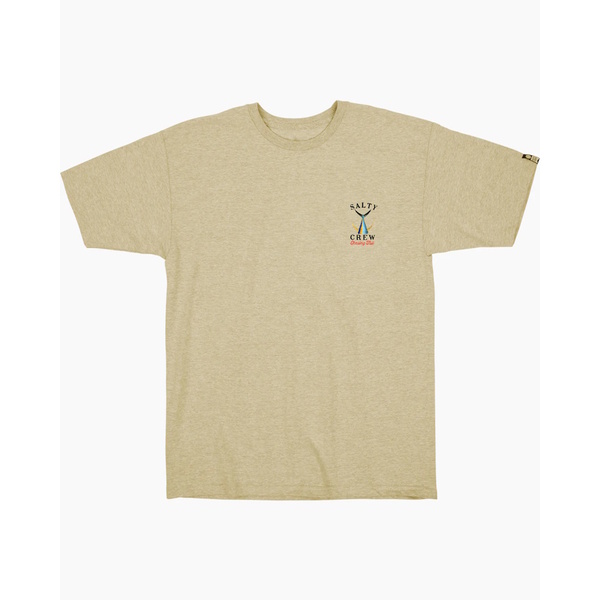 Tailed Short Sleeve T-Shirt Khaki Heather