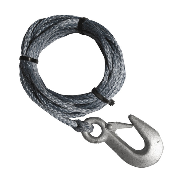 Hi Tech Trailer Winch Rope  With Snap Hook 6M X 7Mm