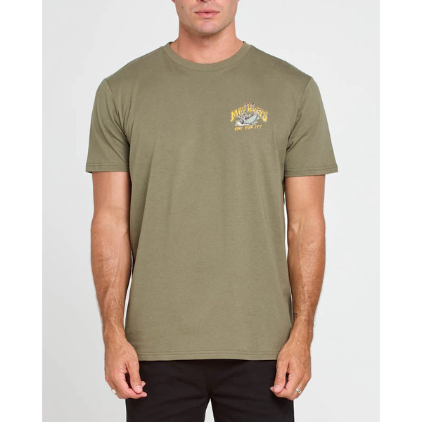 Tins And Tinnies Nz Tee - Dusty Green