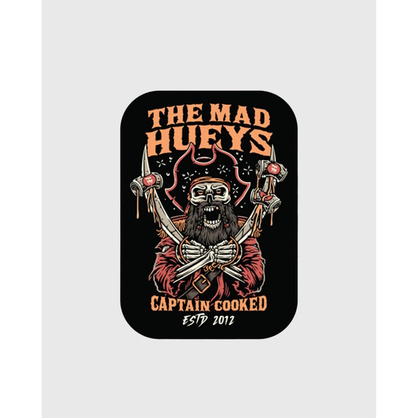 Captain Cooked Sticker - Black