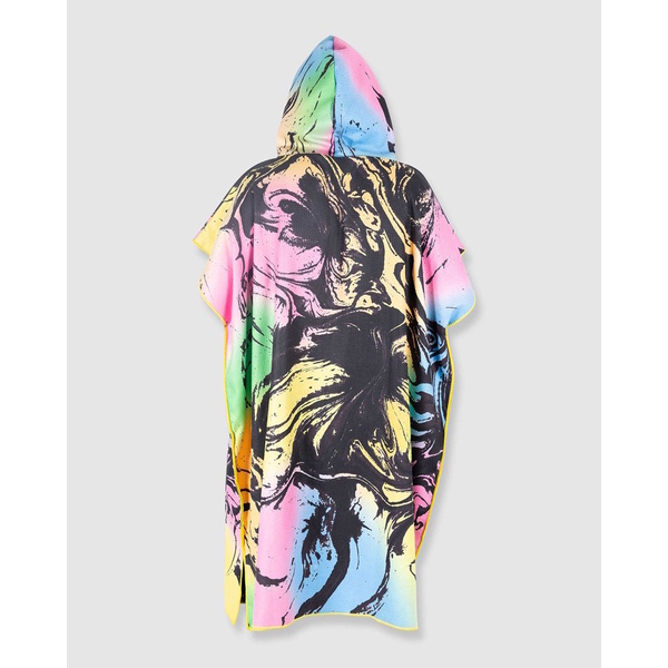 Hooded/Poncho Towel Rainbow Acid