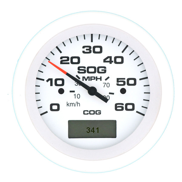 GPS Speedometer Kit Arctic 60 Mph White