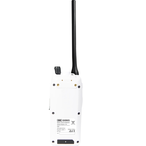 Gx865 Marine Vhf Handheld Radio W/Record And Auto Flash/Torch