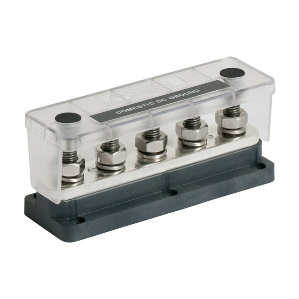 5-Stud H/Duty Bus Bar W/Cover 650 Amp