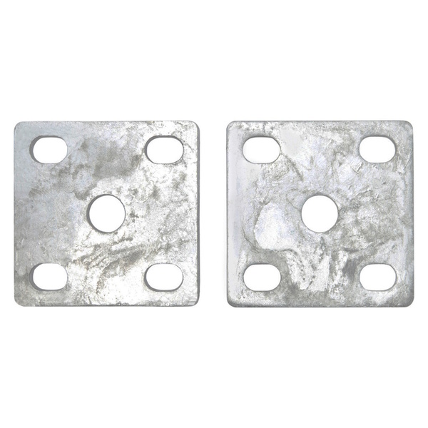 Galvanised U Bolt Plate Pair 51 X 12Mm
