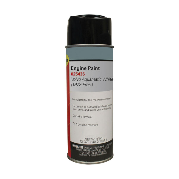 Engine Spray Paint 340G Volvo Aquamatic White (1972-Present)