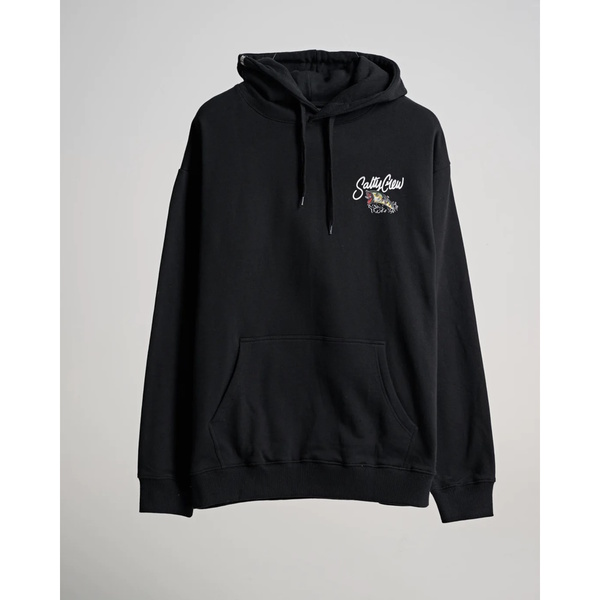 Cast Off Hooded Fleece - Black