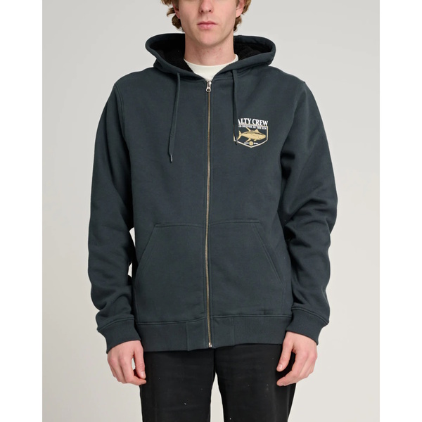 Angler Sherpa Hooded Fleece - Coal/Black