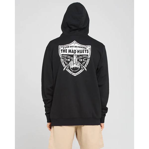 Raider FK Off Fishing Fleece Pullover Hoodie - Black