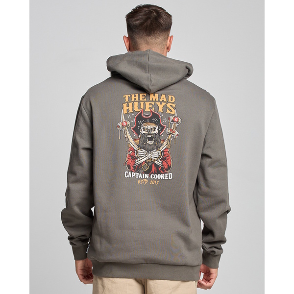 Captain Cooked Fleece Pullover Hoodie - Charcoal
